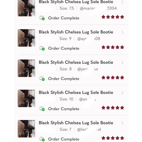 Black Stylish Chelsea Lug Sole Bootie - Picture 7 of 8